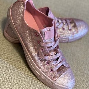 Converse All Star  - Pink Glitter low tops